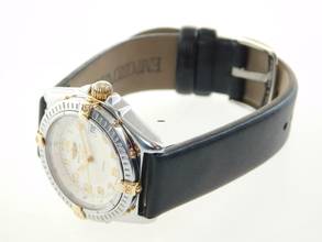 Thumbnail von Breitling Wings Lady Damenuhr 31 mm Stahl Gold mit neuem Lederband im Best Zustand