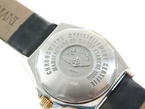 Thumbnail von Breitling Wings Lady Damenuhr 31 mm Stahl Gold mit neuem Lederband im Best Zustand