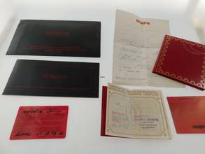 Thumbnail von Cartier Tank Louis Cartier 18 Karat Sunset Spezial mit original Brillantbesatz im Full Set wie NEU