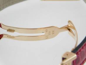 Thumbnail von Cartier Tank Louis Cartier 18 Karat Sunset Spezial mit original Brillantbesatz im Full Set wie NEU