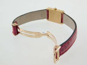 Thumbnail von Cartier Tank Louis Cartier 18 Karat Sunset Spezial mit original Brillantbesatz im Full Set wie NEU