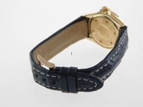 Thumbnail von Breitling Callistino 18 Kt Gelbgold Callistino mit original Brillantlünette Damenuhr 28mm im Top Zustand </h1>