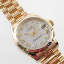 Thumbnail von Rolex Datejust 31 18 Karat Gelbgold 31 mm Datejust FULL SET LC 100 Wie Neu Perlmuttblatt & Präsidentenband