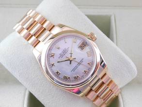 Thumbnail von Rolex Datejust 31 18 Karat Gelbgold 31 mm Datejust FULL SET LC 100 Wie Neu Perlmuttblatt & Präsidentenband