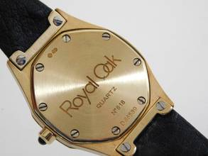 Thumbnail von Audemars Piguet Royal Oak 18 Karat Gelbgold Royal Oak Medium mit original Brillantbesatz,Datum 28 mm Faltschließe </h1>