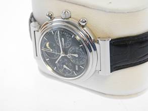 Thumbnail von IWC Da Vinci Perpetual Calendar Ewiger Kalender in Edelstahl revisioniert im Top Zustand mit Krokoband deutsch </h1>