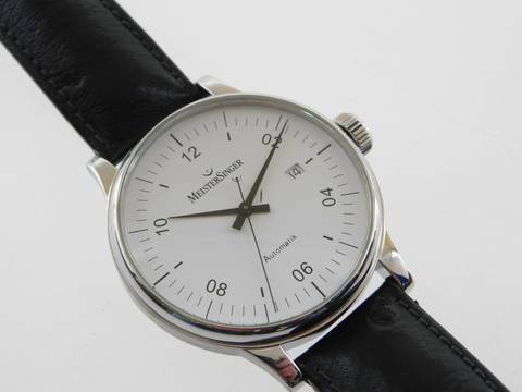  Meistersinger Scrypto Automatik Herrenuhr 43mm im Full Set aus 2002 </h1> 