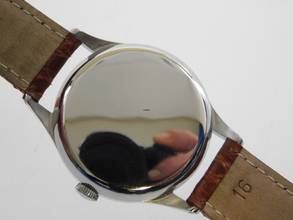 Thumbnail von IWC Herrenuhr Stahl 34 mm Automatik Oman Dial Datum Cal 8541B Rarität