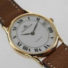 Thumbnail von Jaeger-LeCoultre 18 Karat Gelbgold Ovale Jumbo Automatik Date 31 x 39 mm Rarität im Top Zustand </h1>