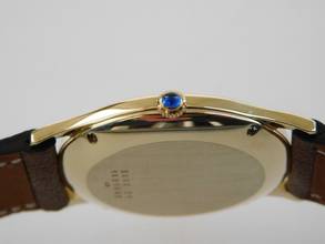 Thumbnail von Jaeger-LeCoultre 18 Karat Gelbgold Ovale Jumbo Automatik Date 31 x 39 mm Rarität im Top Zustand </h1>