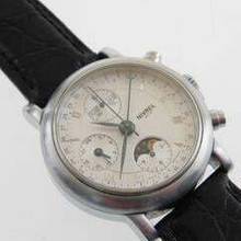 Thumbnail von Nivrel Vollkalender Automatik Mondphase im Full Set Top Zustand Krokoband </h1>