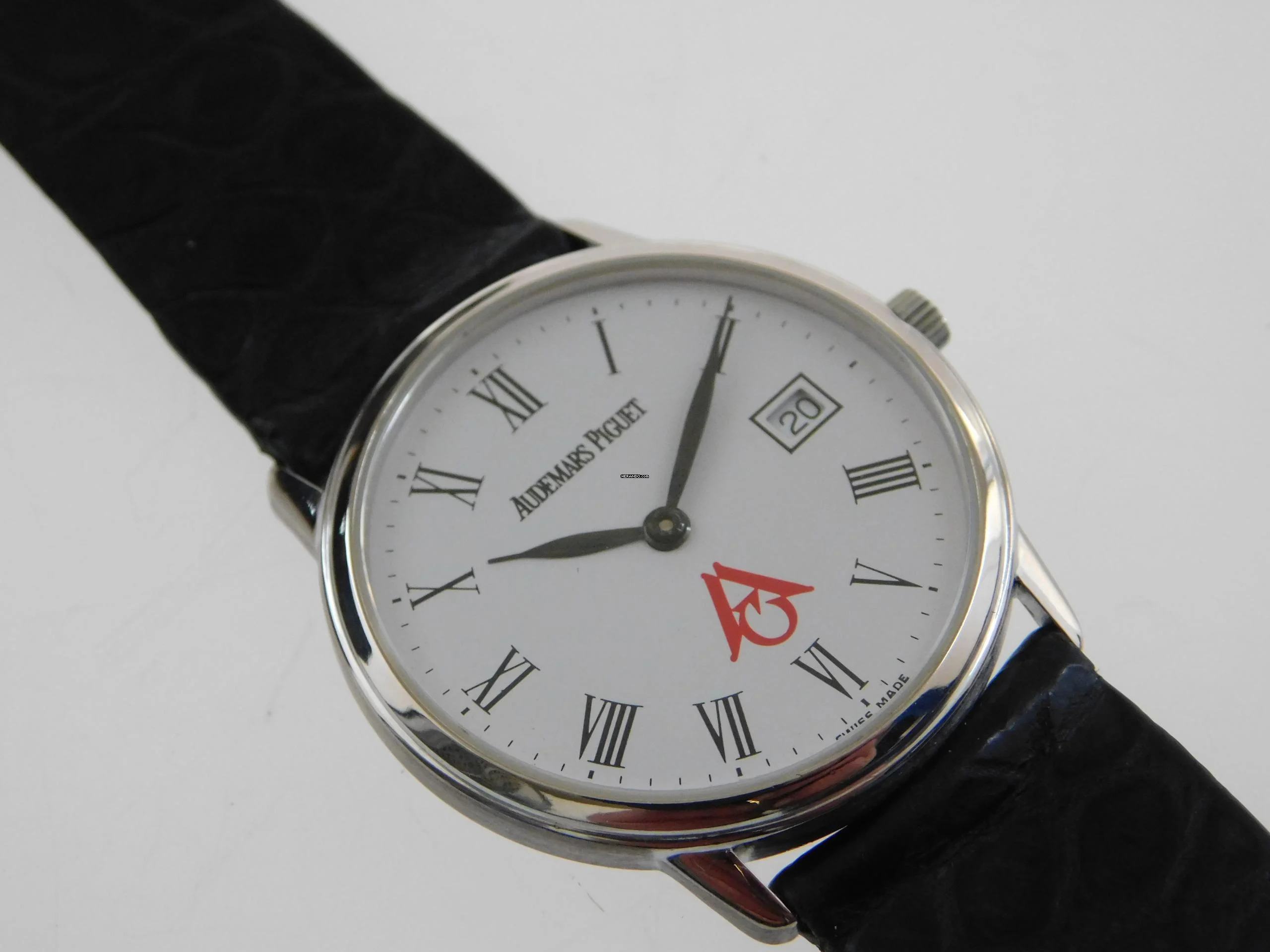  Audemars Piguet 18 Karat Weißgold Ultra Thin 31 mm Freimaurer Fremason Dial ultra Rare </h1> 