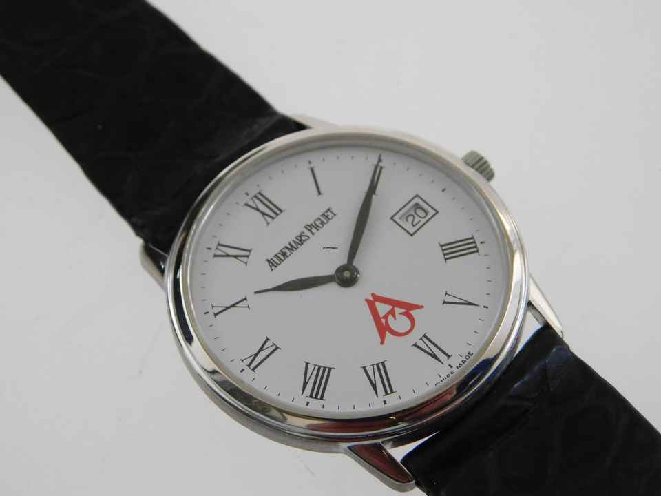  Audemars Piguet 18 Karat Weißgold Ultra Thin 31 mm Freimaurer Fremason Dial ultra Rare </h1> 