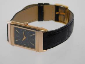 Thumbnail von Jaeger-LeCoultre Reverso Classique 18 Karat Rosegold Reverso Classic Art Deco Handaufzug im Top Zustand ungraviert