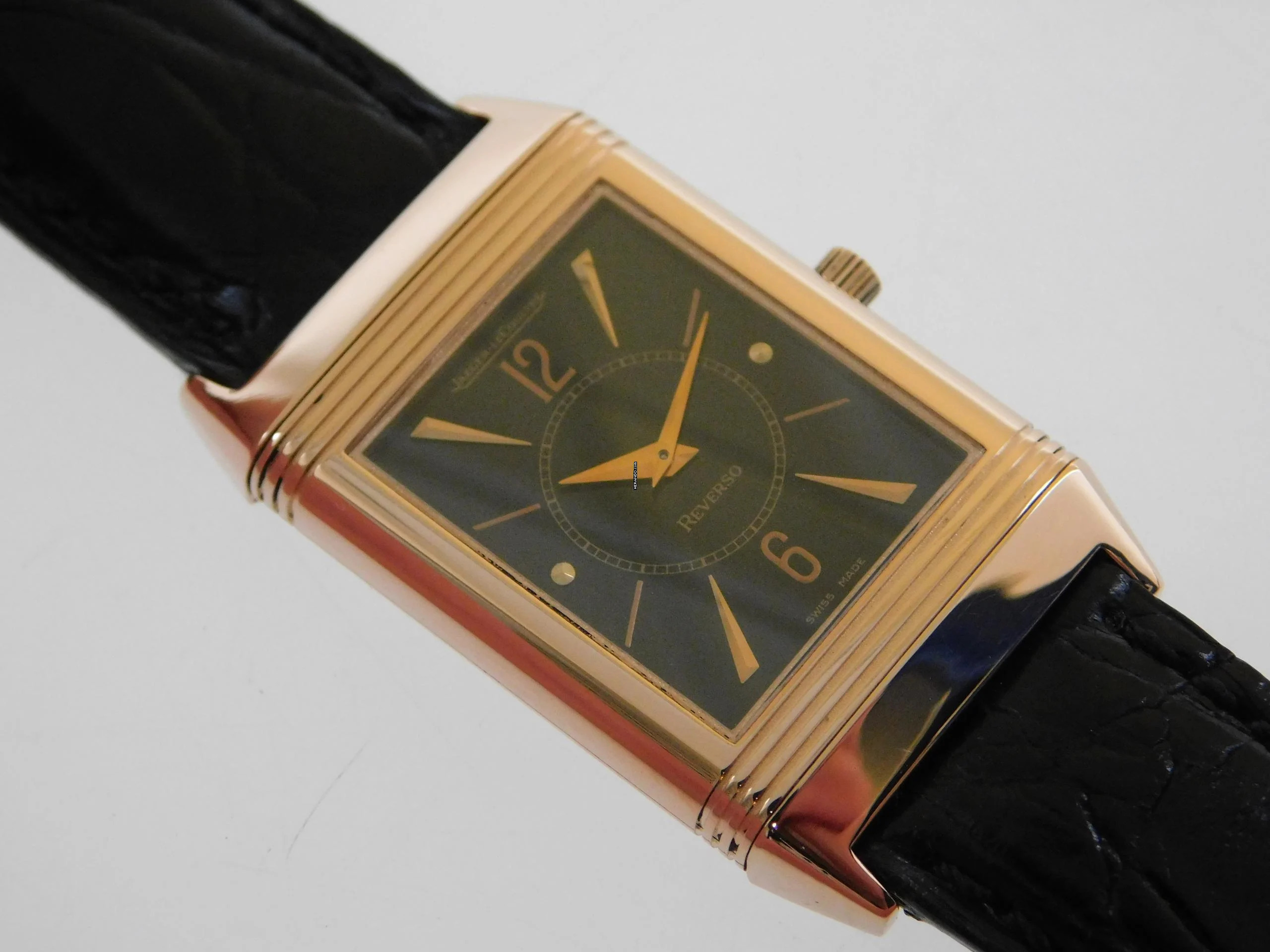 Jaeger-LeCoultre Reverso Classique 18 Karat Rosegold Reverso Classic Art Deco Handaufzug im Top Zustand ungraviert