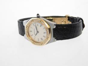 Thumbnail von Audemars Piguet Royal Oak Medium mit original Brillantbesatz Stahl Gold Datum 28 mm Faltschließe </h1>