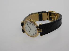 Thumbnail von Cartier Trinity Vendome Paris massiv 18 Karat Gelbgold Lady 25 mm mit original Band und Schließe