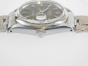 Thumbnail von Rolex Oyster Perpetual Date Stahl 34 mm am Oysterband im Original Zustand mit grey Mosaic Dial Rarität von 1973 </h1>