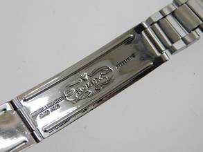 Thumbnail von Rolex Oyster Perpetual Date Stahl 34 mm am Oysterband im Original Zustand mit grey Mosaic Dial Rarität von 1973 </h1>