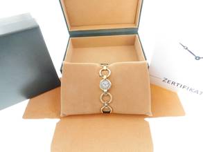 Thumbnail von Jaeger-LeCoultre 18 Karat Jaeger / Hermes Damenuhr Vintage Damenuhr Handaufzug Super Rare </h1>