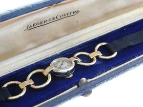 Thumbnail von Jaeger-LeCoultre 18 Karat Jaeger / Hermes Damenuhr Vintage Damenuhr Handaufzug Super Rare </h1>