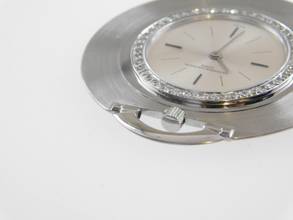 Thumbnail von Vacheron Constantin Disco Volante 18 Karat Weißgold Flying Saucer Disco Volante: Ultra-Thin Pocketwatch Diamonds Open Face