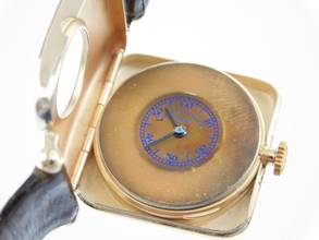 Thumbnail von Patek Philippe 20er / 30er Jahre Patek Philippe Damenuhr massiv Gelbgold mit Emaille super rare </h1>