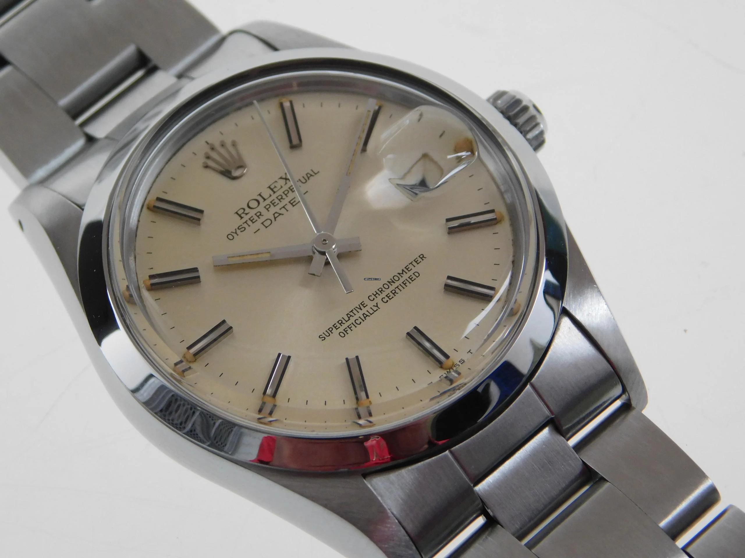 Rolex Oyster Perpetual Date Stahl 34 mm im Full Set aus 1982 mit Oysterband im Top Zustand </h1>