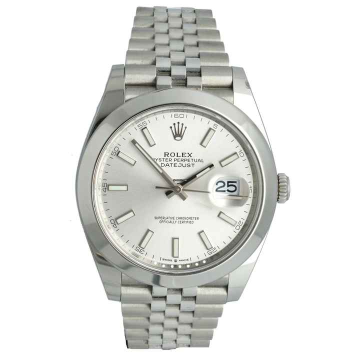  Rolex Datejust 41 Silver Index Jubilee Ref.126300 Full Set 2023  