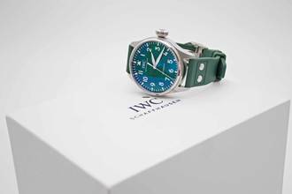 Thumbnail von IWC Große Fliegeruhr Big Pilot 43 Green Dial IW329306 on stock </h1>