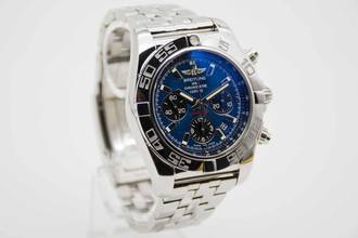 Thumbnail von Breitling Chronomat 44 Blue Dial AB011012.C789 Fullset aus 2020 </h1>