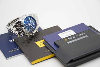 Thumbnail von Breitling Chronomat 44 Blue Dial AB011012.C789 Fullset aus 2020 </h1>