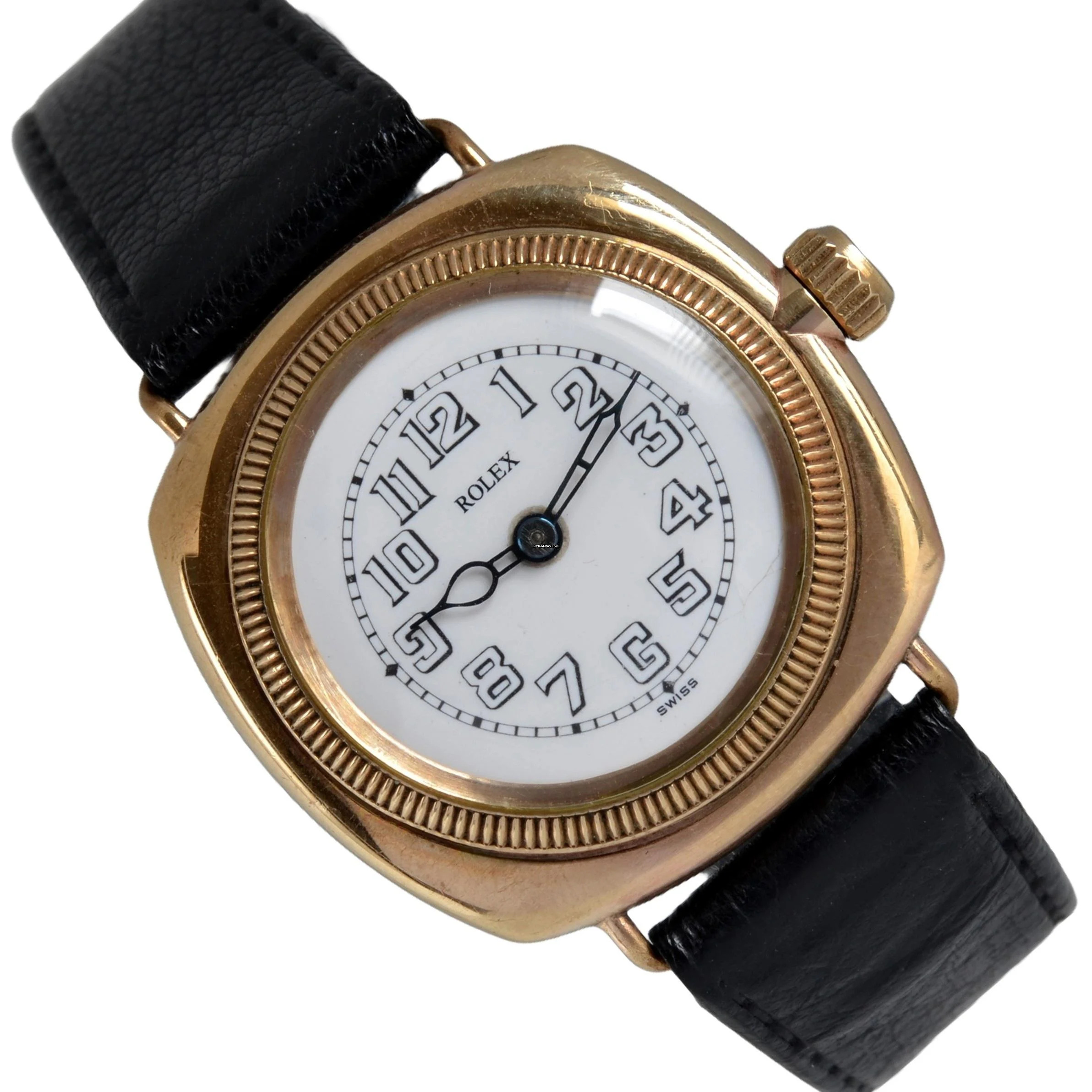 Rolex Oyster Perpetual Cushion Porcelain California dial yellow gold 9KT 1925's </h1>