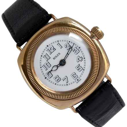  Rolex Oyster Perpetual Cushion Porcelain California dial yellow gold 9KT 1925's </h1> 