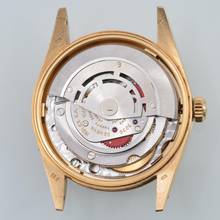 Thumbnail von Rolex Oyster Perpetual Date 15038 silver dial yellow gold 18KT 1985's </h1>