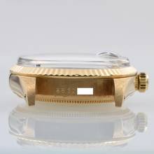 Thumbnail von Rolex Oyster Perpetual Date 15038 silver dial yellow gold 18KT 1985's </h1>