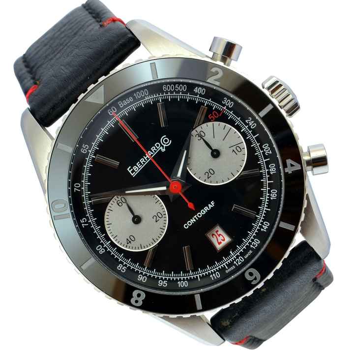  Eberhard & Co. Contograf 31069 black dial Full Set NEW 2018 </h1> 
