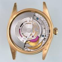 Thumbnail von Rolex Oyster Perpetual Date 1503 dove grey dial yellow gold 18KT 1969's