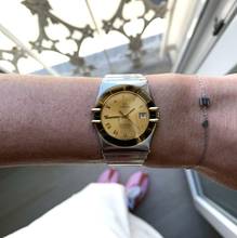 Thumbnail von Omega Constellation Quartz 33MM Manhattan 1 edition golden dial quartz 1984’s </h1>