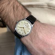 Thumbnail von Rolex Precision ultra flat 4498 Fancy Lugs Ivory dial 1952's </h1>