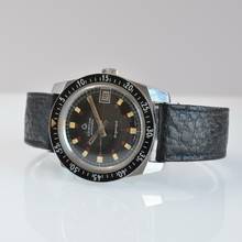 Thumbnail von Certina Argonaut 5801-122 Diver black Crosshair tritium dial 1970’s </h1>
