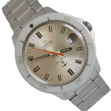  Omega Genève Admiralty Anchor Soleil silver dial 1970’s </h1> 