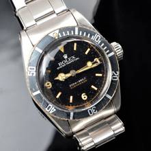Thumbnail von Rolex Submariner (No Date) 6538 Coroncione Galvanic gilt Explorer dial 1959’s </h1>