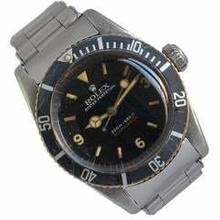 Thumbnail von Rolex Submariner (No Date) 6538 Coroncione Galvanic gilt Explorer dial 1959’s </h1>