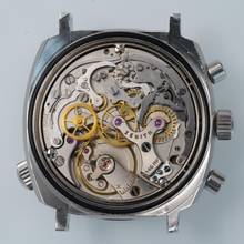 Thumbnail von Zenith Diver chronograph A3736 Super Sub Sea orange dial 1970's </h1>