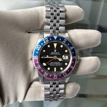 Thumbnail von Rolex GMT-Master 1675 Long E Fuchsia bezel Full Set 1968’s </h1>