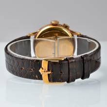 Thumbnail von Zenith Chronograph mono pusher porcelain dial yellow gold 18KT 1930’s </h1>