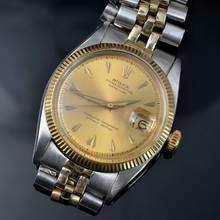 Thumbnail von Rolex Datejust 36 6605 Champagne dial steel and yellow gold 18KT 1957’s </h1>
