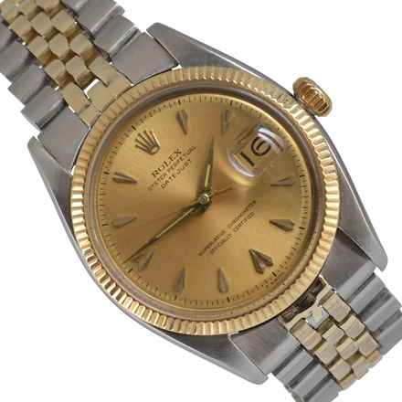  Rolex Datejust 36 6605 Champagne dial steel and yellow gold 18KT 1957’s </h1> 