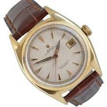 Thumbnail von Rolex Datejust 36 6105 Ovettone ivory dial yellow gold 18KT 1951's </h1>